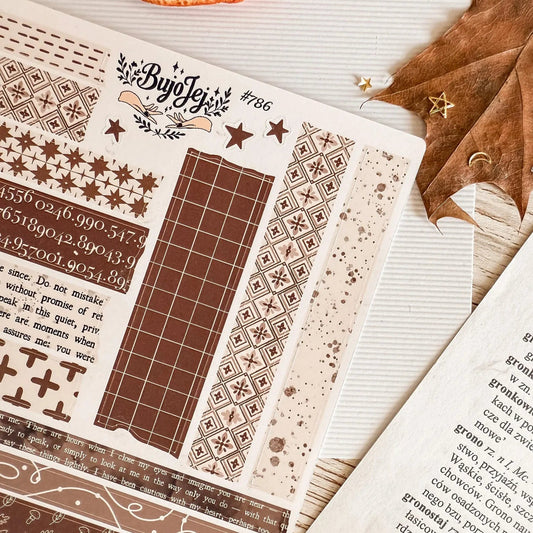 Stickers décoratifs | Bujojej | Vintage Neutral Washi - Bujojej - millenotes