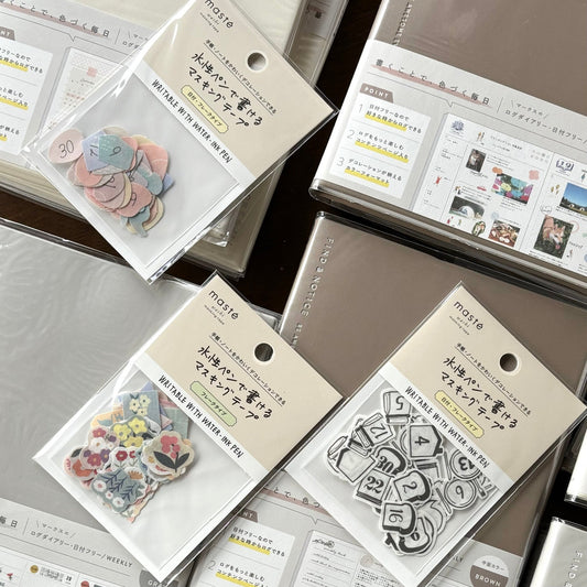 Stickers Décoratifs en flocons Mark's Japan | Numéros pastel - Mark's Japan - millenotes