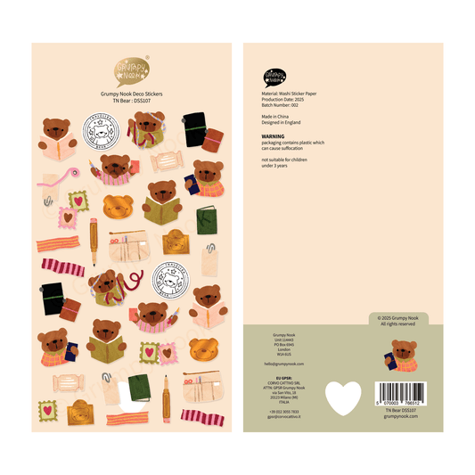 Stickers décoratifs | Grumpy Nook | TN Bear - Grumpy Nook - millenotes