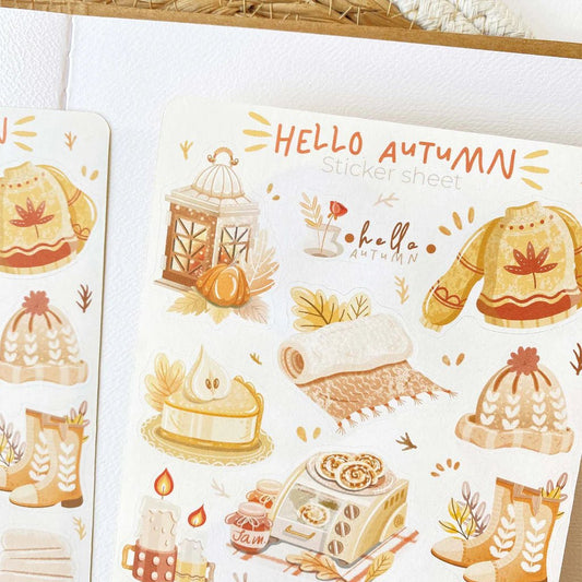 Stickers décoratifs | Hello Autumn - LETTOON - millenotes