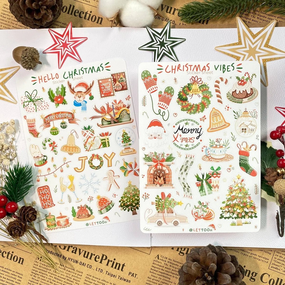 Stickers décoratifs | LETTOON | Christmas Vibes - LETTOON - millenotes