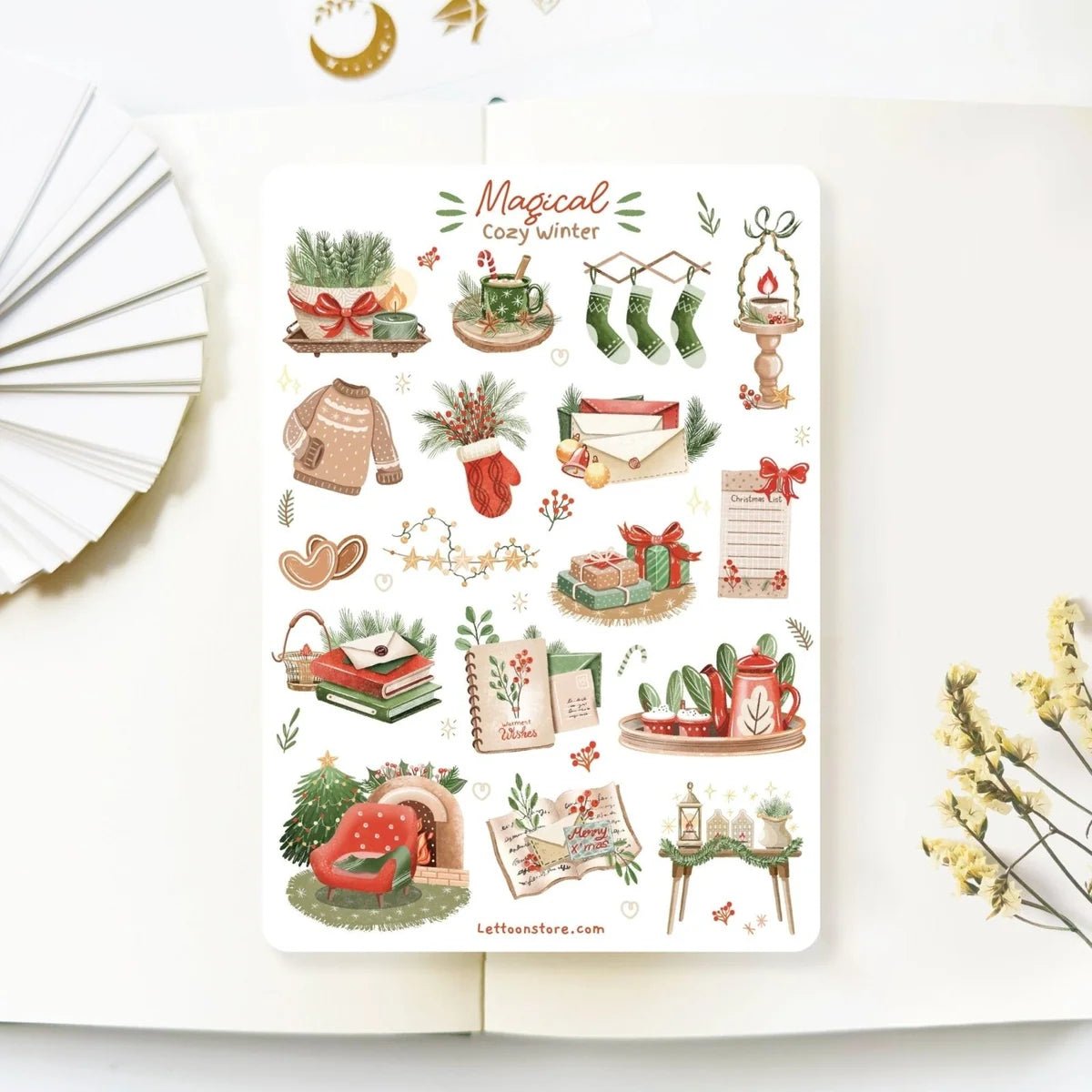 Stickers décoratifs | LETTOON | Magical Cozy Winter - LETTOON - millenotes
