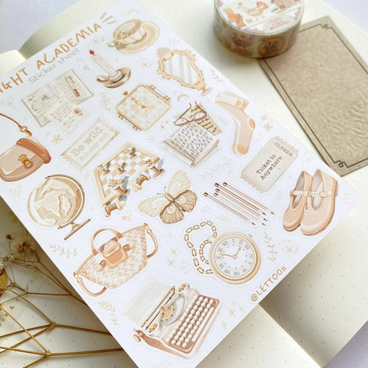 Stickers décoratifs | Light Academia - LETTOON - millenotes