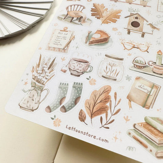 Stickers décoratifs | Magical cozy fall (papier semi - transparent) - LETTOON - millenotes
