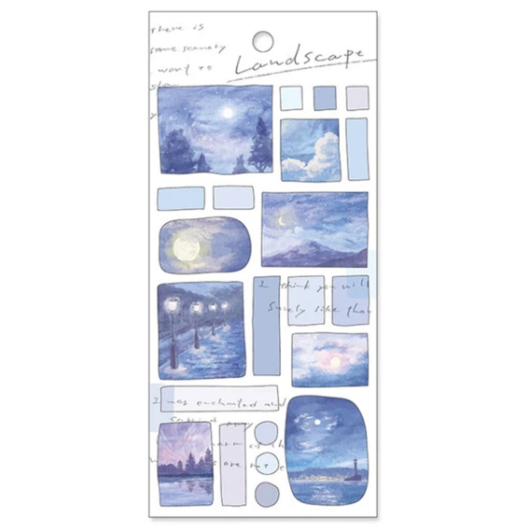 Stickers décoratifs Mind Wave | Landscapes - Mind Wave - Moonlight - millenotes