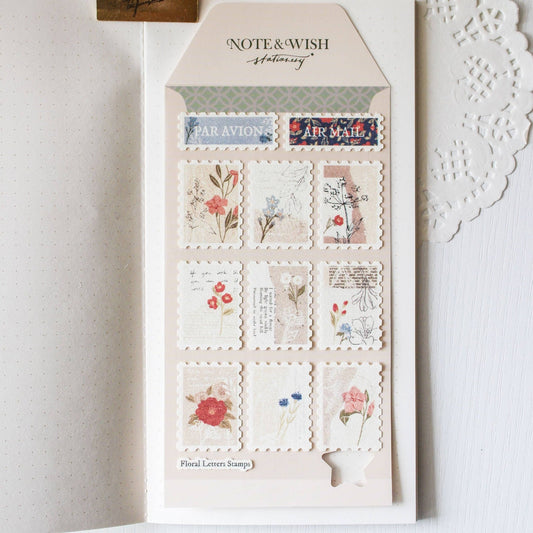 Stickers décoratifs | Note & Wish | Flower Stamps - Note & Wish - millenotes