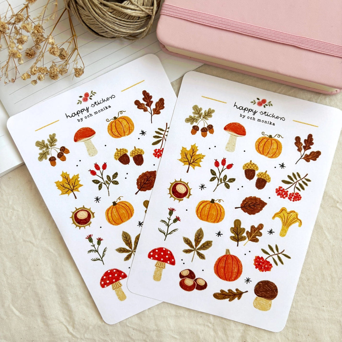 Stickers décoratifs | Och Monika | Autumn Treasures - Och Monika - millenotes