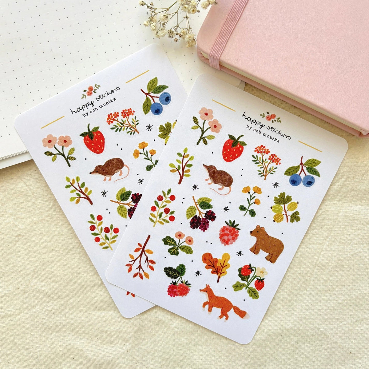 Stickers décoratifs | Och Monika | Berries - Och Monika - millenotes