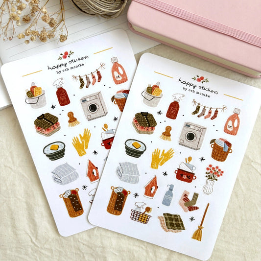 Stickers décoratifs | Och Monika | Cleaning Day - Och Monika - millenotes