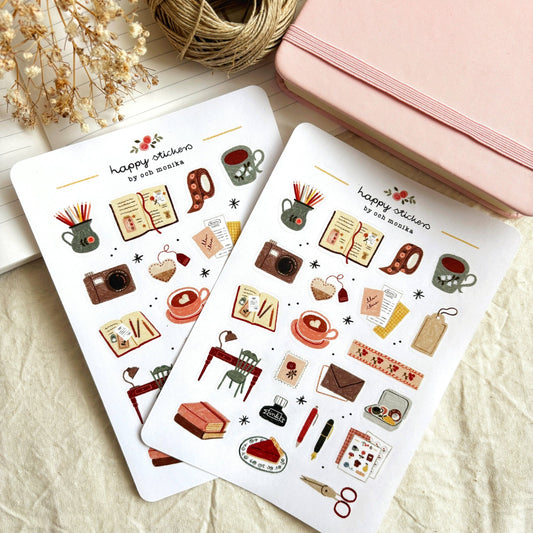 Stickers décoratifs | Och Monika | Cozy Journaling - Och Monika - millenotes
