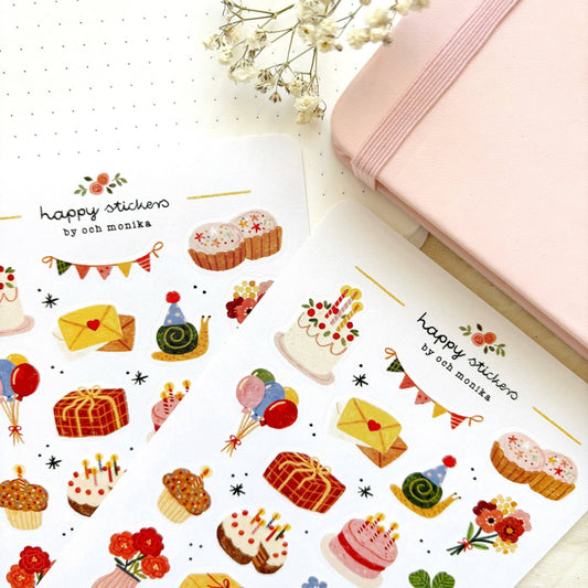 Stickers décoratifs | Och Monika | Happy Birthday - Och Monika - millenotes