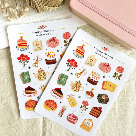 Stickers décoratifs | Och Monika | Sweet Birthday - Och Monika - millenotes