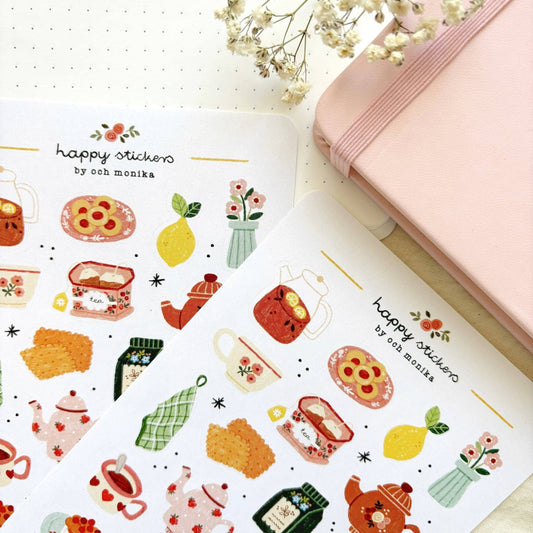 Stickers décoratifs | Och Monika | Tea Time - Och Monika - millenotes
