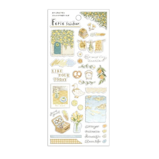 Stickers décoratifs Q - LiA - Q - LiA - Jaune - millenotes