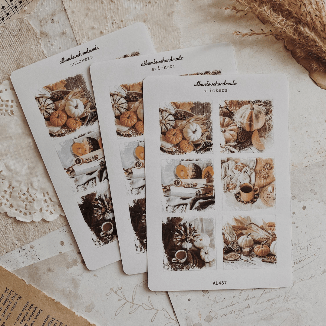 Stickers décoratifs | Set de 3 | Automne Cozy - AlbumHandMadeLove - millenotes