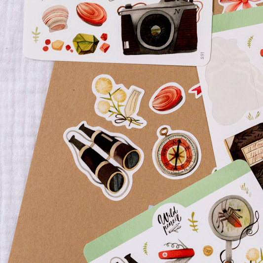 Stickers décoratifs | Wild Pencil Studio | Adventurer - Wild Pencil Studio - millenotes