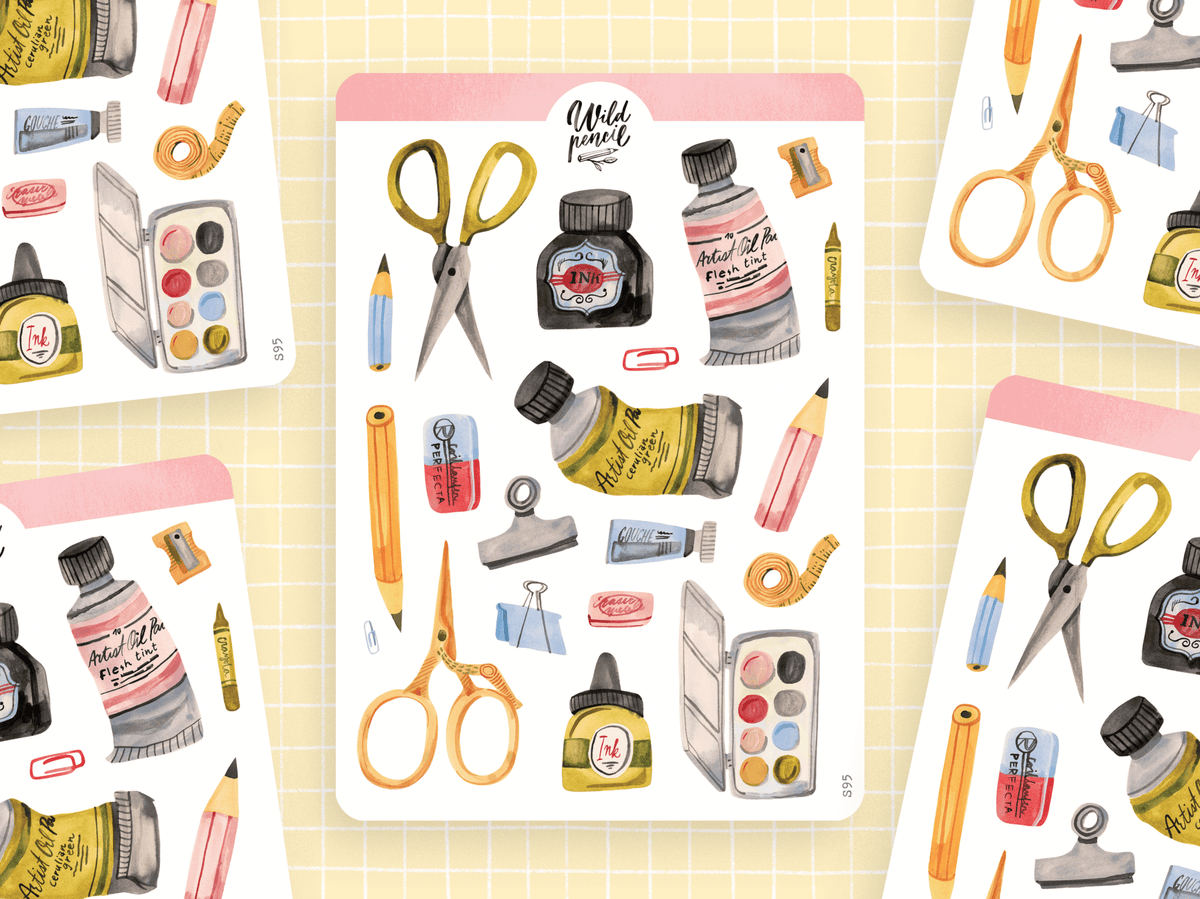Stickers décoratifs | Wild Pencil Studio | Art Shop - Wild Pencil Studio - millenotes
