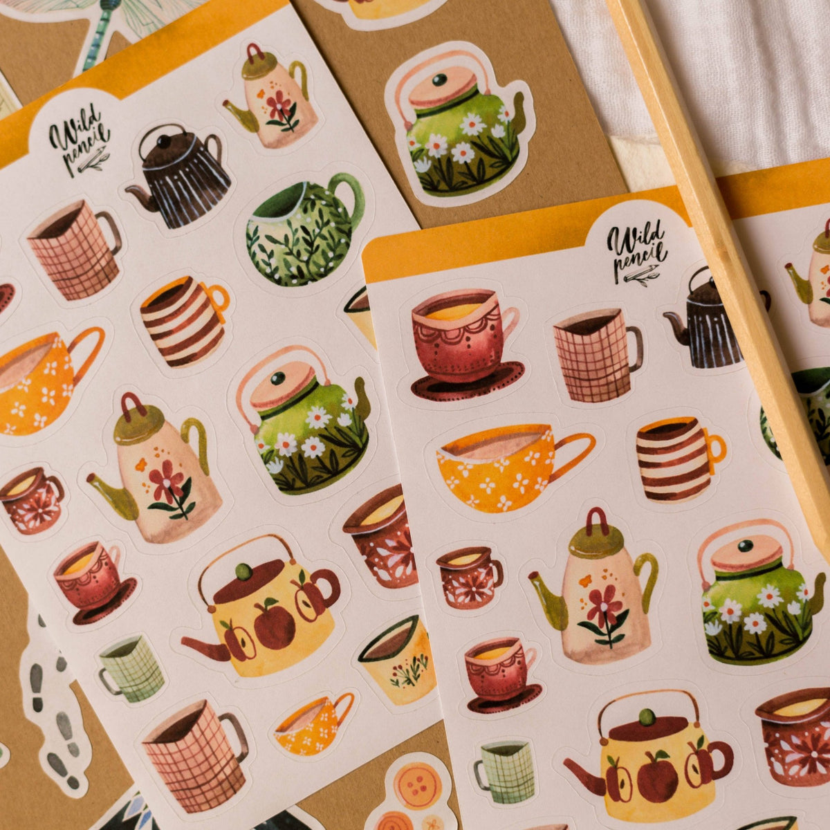 Stickers décoratifs | Wild Pencil Studio | Autumn mugs - Wild Pencil Studio - millenotes