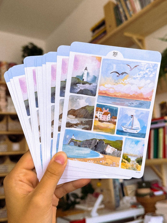 Stickers décoratifs | Wild Pencil Studio | Coastal Landscapes - Wild Pencil Studio - millenotes