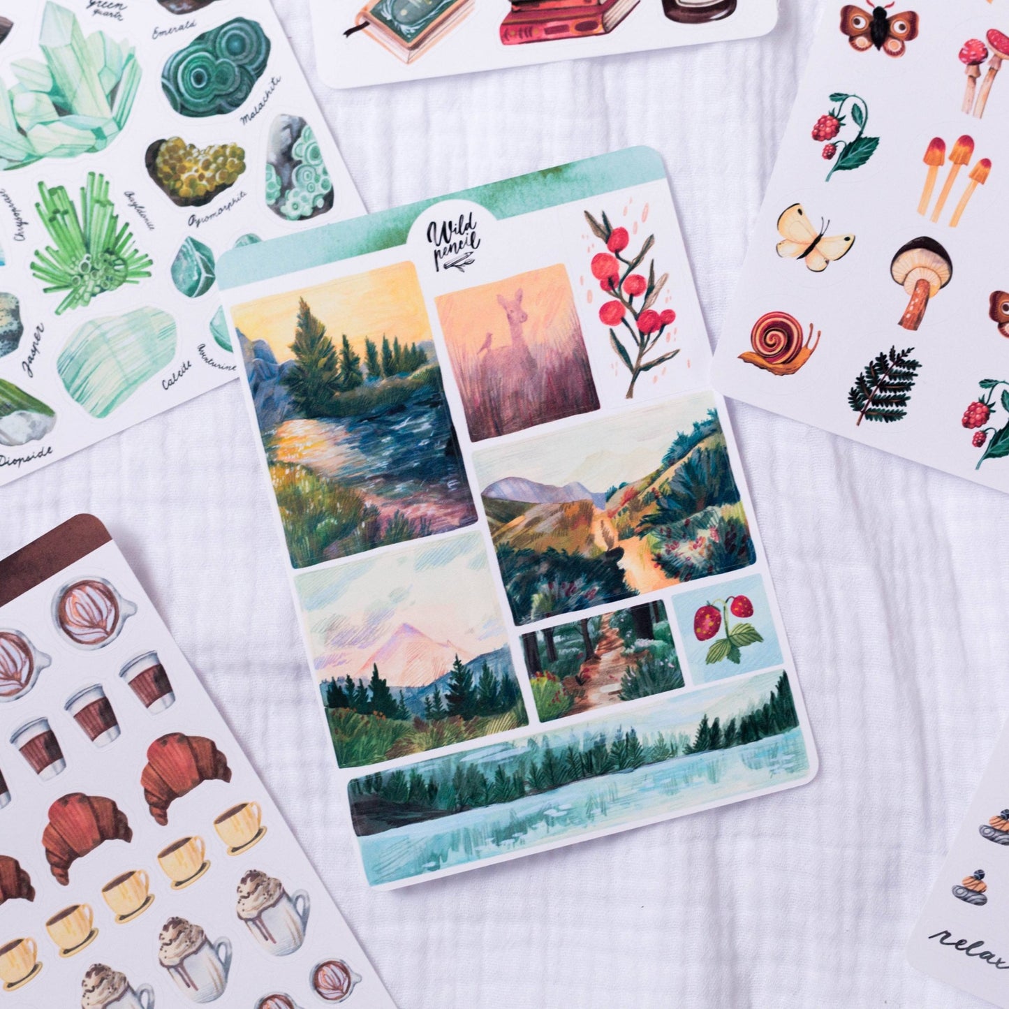 Stickers décoratifs | Wild Pencil Studio | Forest Landscapes - Wild Pencil Studio - millenotes