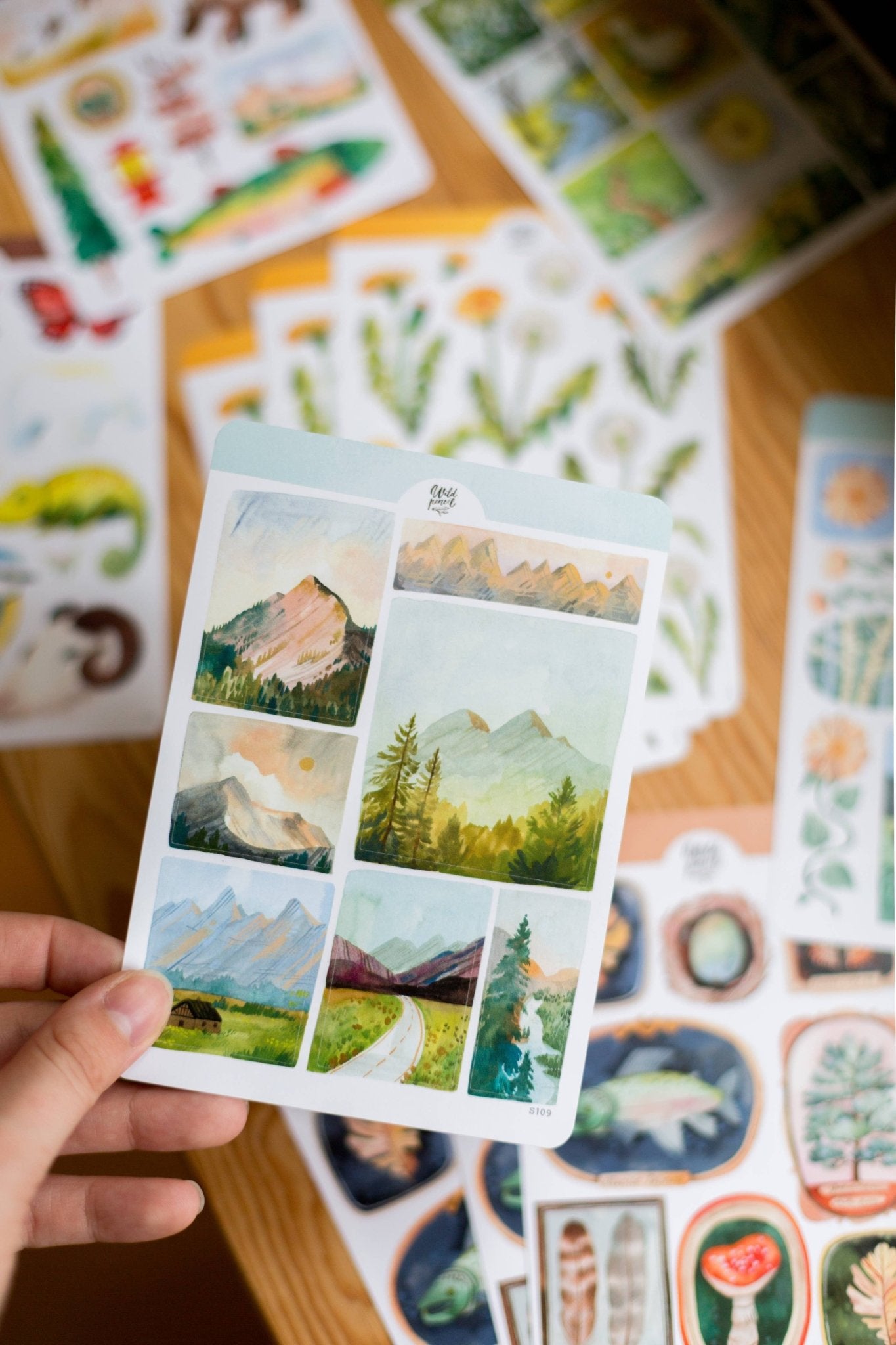 Stickers décoratifs | Wild Pencil Studio | Mountain Lanscapes - Wild Pencil Studio - millenotes