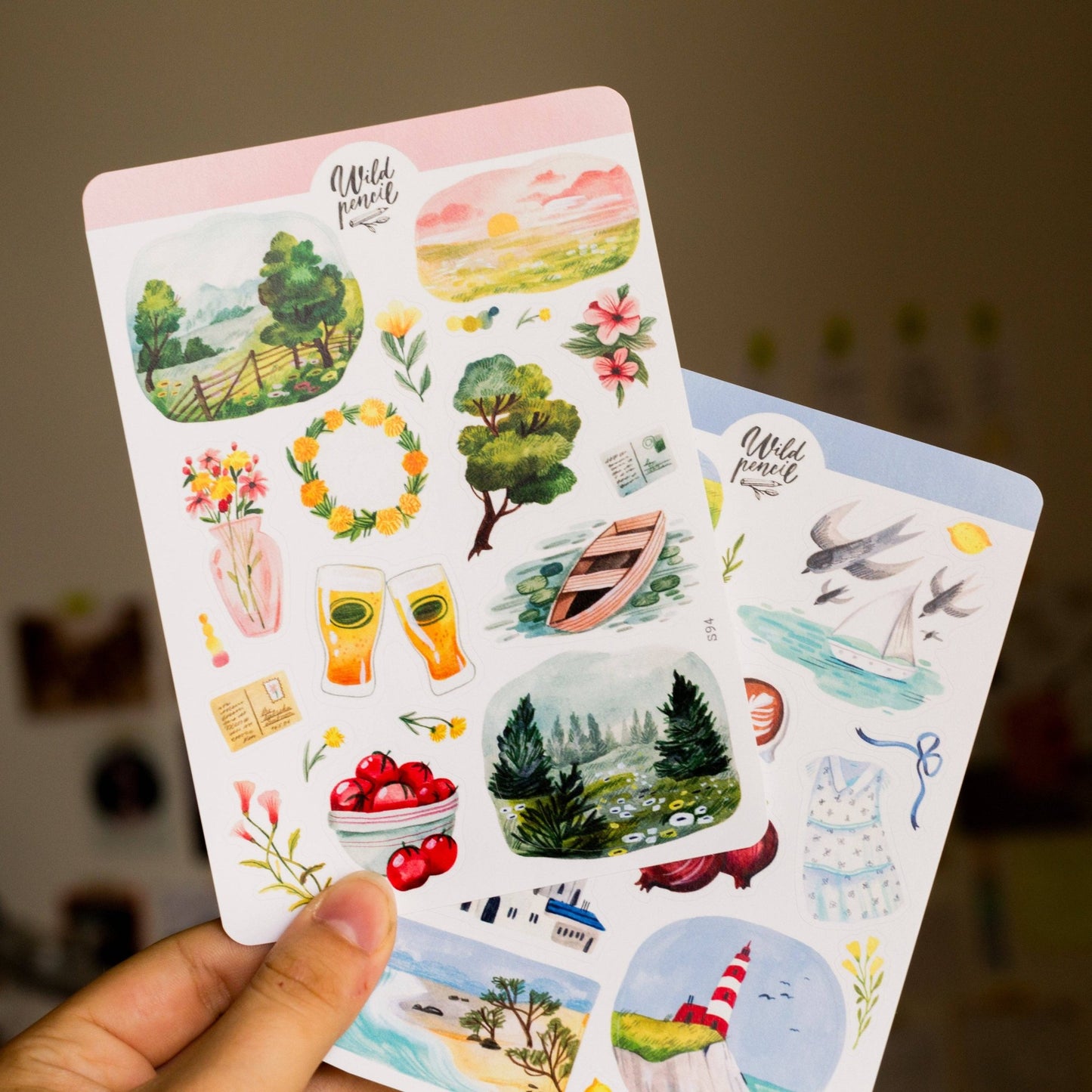Stickers décoratifs | Wild Pencil Studio | Summer In The Nature - Wild Pencil Studio - millenotes