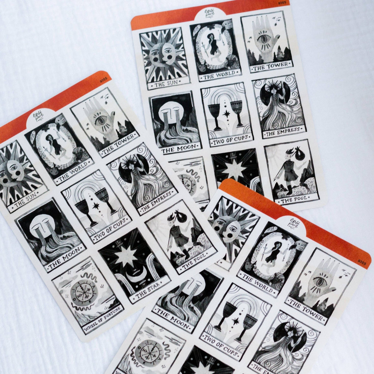 Stickers décoratifs | Wild Pencil Studio | Tarot Cards - Wild Pencil Studio - millenotes