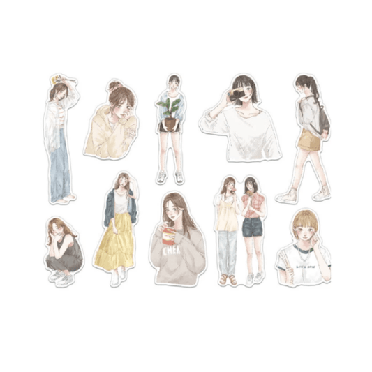 Stickers japonais Mind Wave Amie | Comic girl - Mind Wave - millenotes