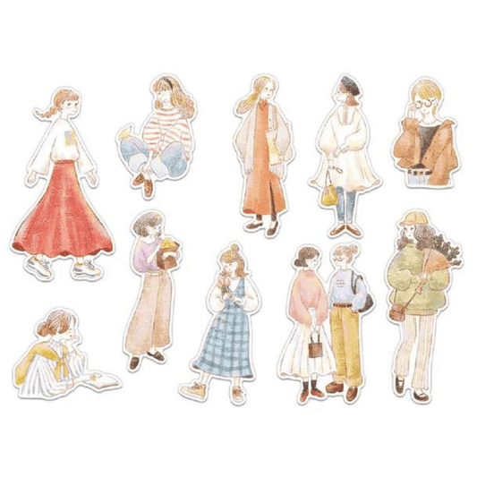 Stickers japonais Mind Wave Amie | Crayon girl - Mind Wave - millenotes