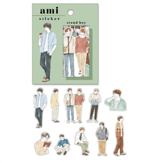 Stickers japonais Mind Wave Amie | Trend boy - Mind Wave - millenotes