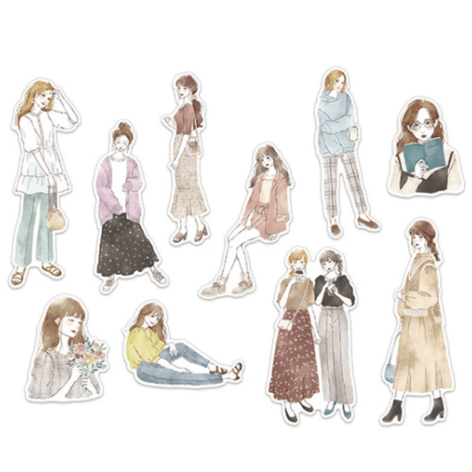 Stickers japonais Mind Wave Amie | Trend girl - Mind Wave - millenotes