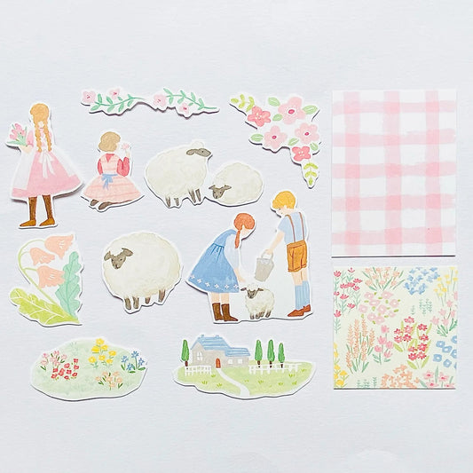 Stickers japonais Mind Wave | Blooming | Rose - Mind Wave - millenotes