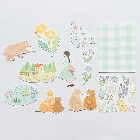 Stickers japonais Mind Wave | Blooming | Vert - Mind Wave - millenotes