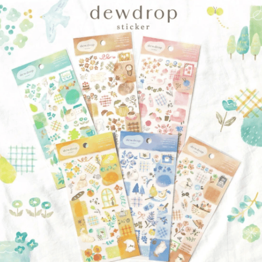 Stickers japonais Mind Wave Dewdrop | Rose - Mind Wave - millenotes