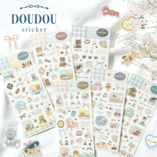 Stickers japonais Mind Wave Doudou | Mademoiselle Ours - Mind Wave - millenotes
