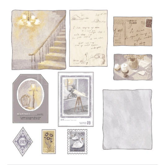 Stickers japonais Mind Wave Landscapes Kit | Late Night - Mind Wave - millenotes