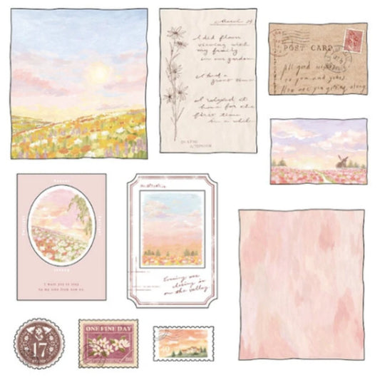 Stickers japonais Mind Wave Landscapes Kit | Madder Cloud - Mind Wave - millenotes