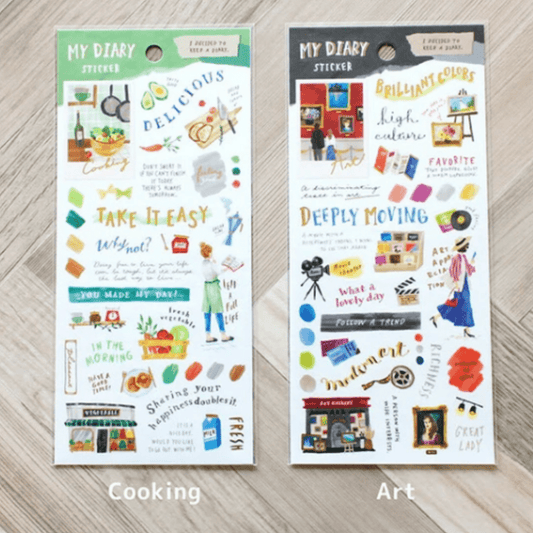 Stickers japonais Mind Wave My Diary | Cuisine - Mind Wave - millenotes