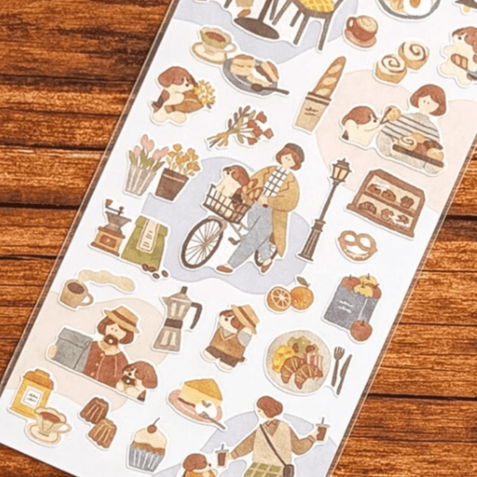 Stickers japonais Mind Wave Together | Avec mon chien - Mind Wave - millenotes