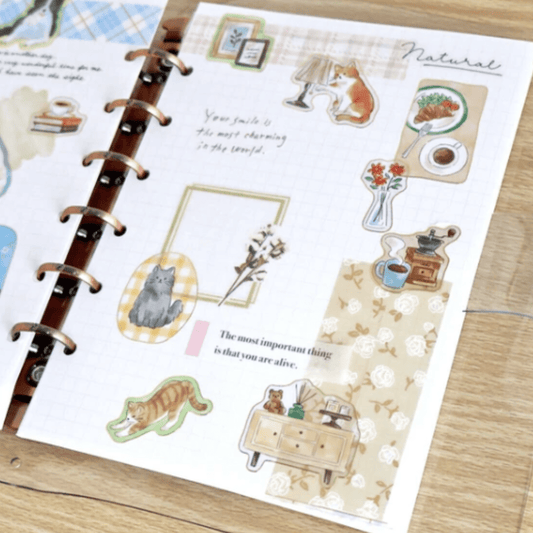 Stickers japonais Mind Wave With Animals | Chats - Mind Wave - millenotes