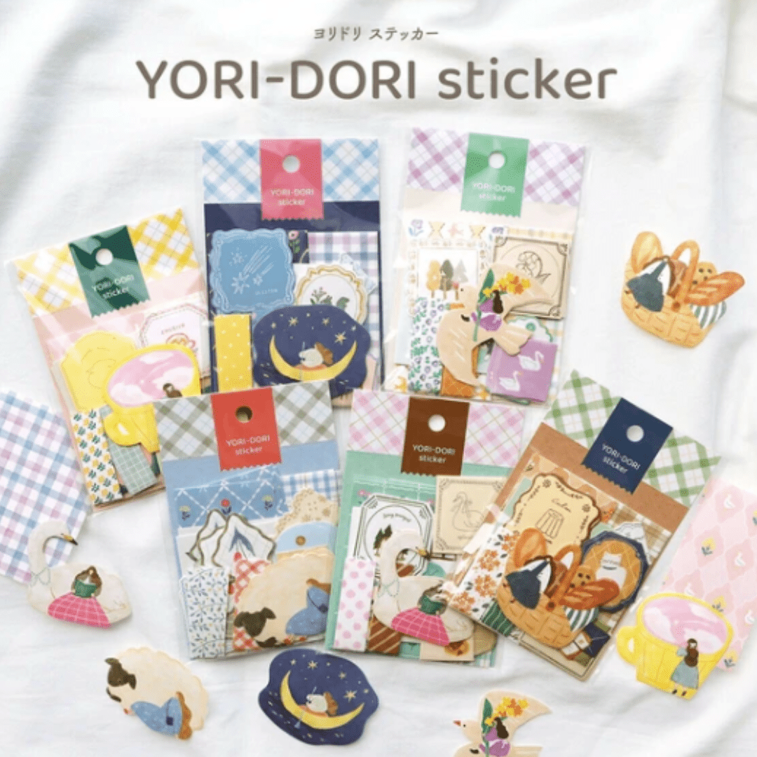 Stickers japonais Mind Wave Yori Dori | Beige - Mind Wave - millenotes