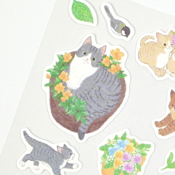 Stickers japonais | Nyan Tomo | Hananiwa - NB Co Ltd - millenotes