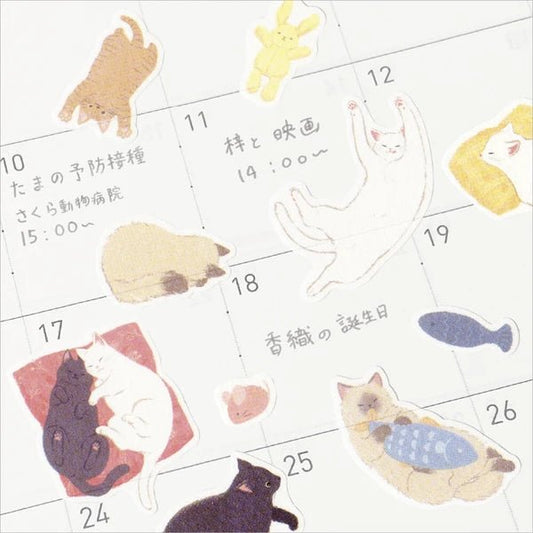 Stickers japonais | Nyan Tomo | Nemen - NB Co Ltd - millenotes