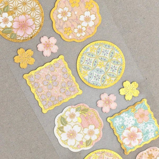 Stickers sceaux japonais | Fleurs de Cerisier Usuka - NB Co Ltd - millenotes