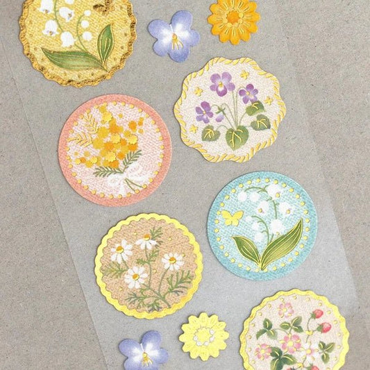 Stickers sceaux japonais | Fleurs - NB Co Ltd - millenotes