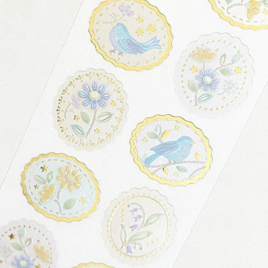 Stickers sceaux japonais | Oiseau Bleu - NB Co Ltd - millenotes