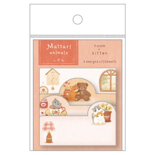 Sticky Notes Onglets | Mattari Animals | Adorable Chaton - NB Co Ltd - millenotes