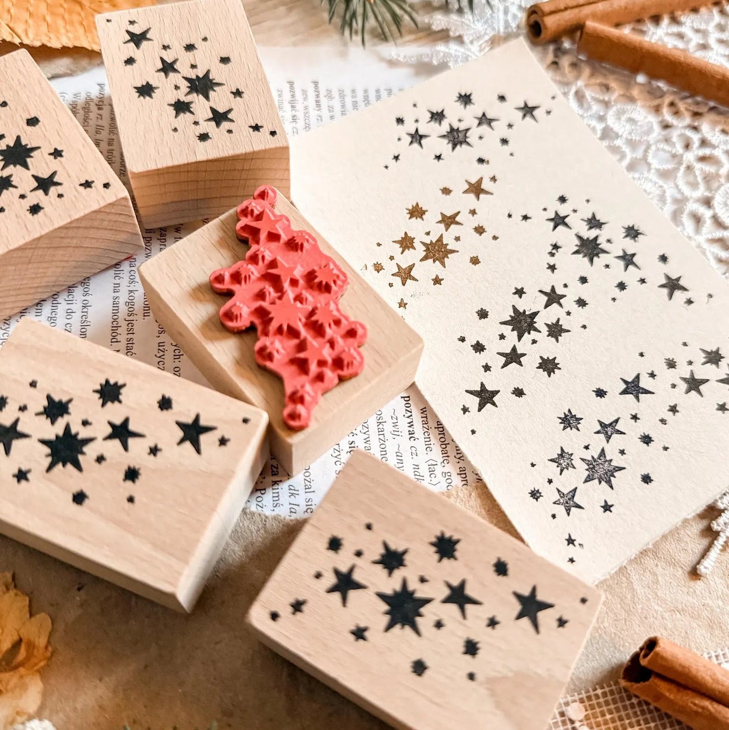 Tampon en bois | Bujojej | Falling Stars - Bujojej - millenotes