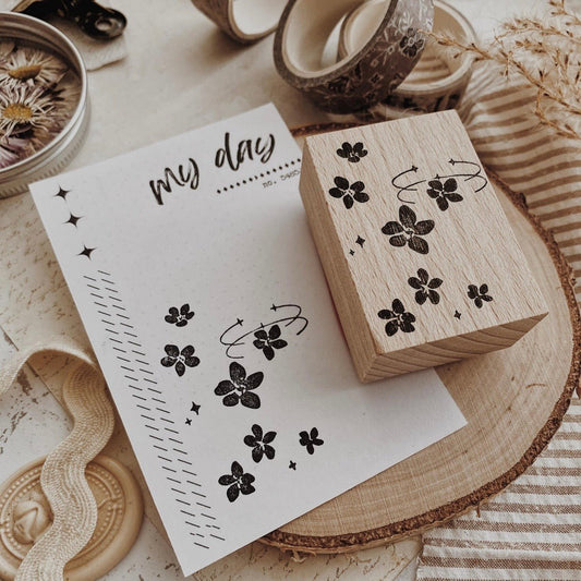 Tampon en bois | Mini fleurs - albumlovehandmade - millenotes