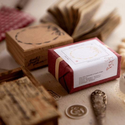 Tampon en bois | OURS Studio | Oval Ribbon Frame - OURS Studio - millenotes